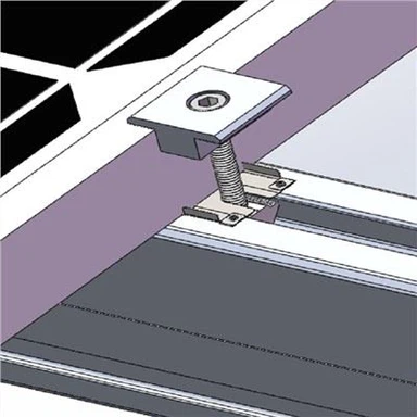 מהדק סולארי עבור תושבת פרופיל אלומיניום