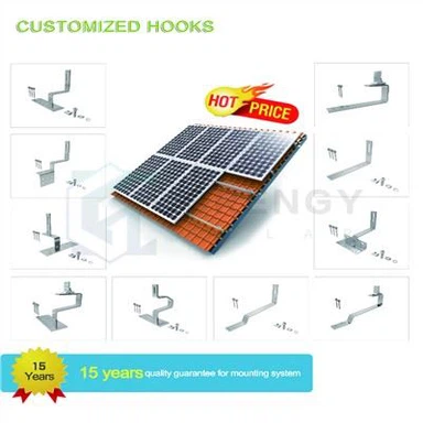 תושבות גג רעפי פאנל סולארי