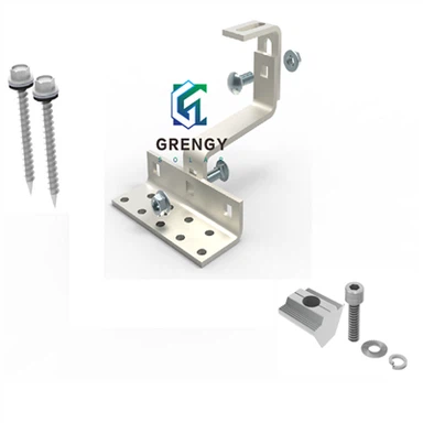 ווים סולאריים ניתנים להתאמה כפולה פלדה פלדה