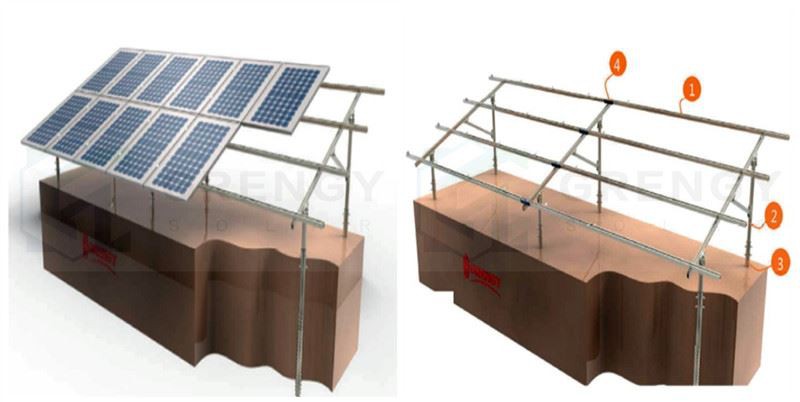 Solar Ground Mount Aluminum Bracket detail Solar Ground Mount Aluminum Bracket detail