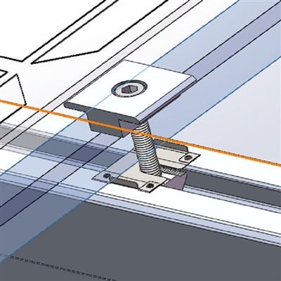 אוניברסלי Mid-Clamp שחור אנודיז