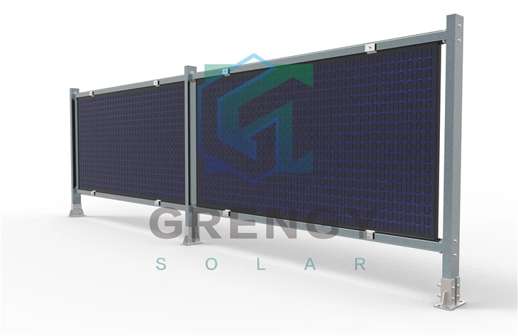 Bifacial Solar Fence Mounting