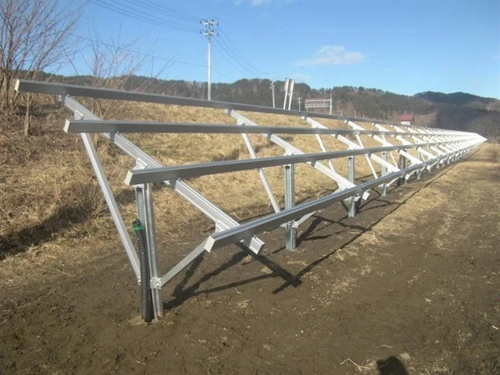 Galvanized & Long-Lasting: Commercial Ground Solar Racking Systems high quality