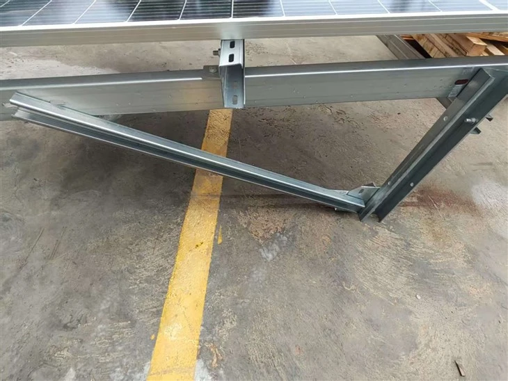 Highly Durable ZAM Steel Solar Structure / Photovoltaic Bracket price