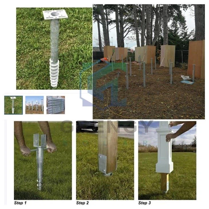 Solar PV Spiral Ground Screw Anchor