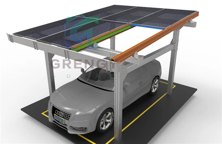Solar Waterproof Carport Intergrated Beam Column